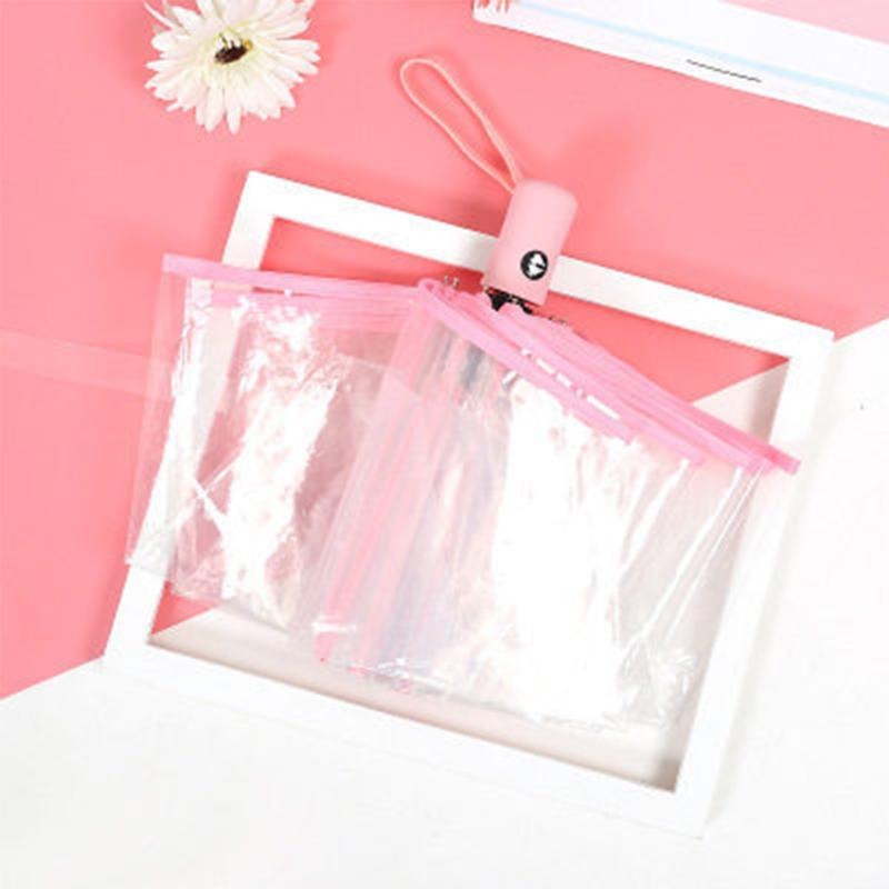 Eight Bones Sunshade Rain Color Edge Windproof Cute Transparent Triple Folding Students Automatic Umbrella Ultra Light Wedding, White handle
Eight Bones Sunshade Rain Color Edge Windproof Cute Transparent Triple Folding Students Automatic Umbrella Ultra Light Wedding, White handle