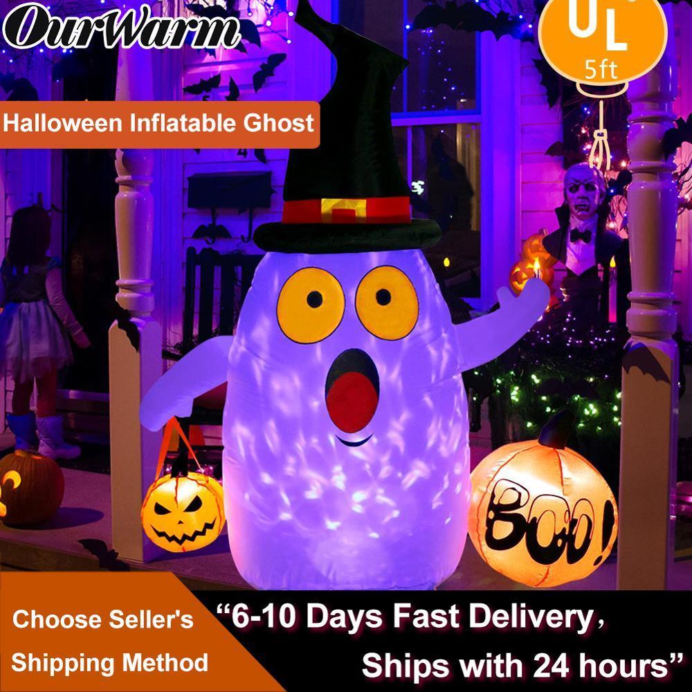 OurWarm Halloween Inflatables Ghost with LED Rotating Light for Halloween Decor Horror House Yard Decorations Halloween Props Y201006
OurWarm Halloween Inflatables Ghost with LED Rotating Light for Halloween Decor Horror House Yard Decorations Halloween Props Y201006
