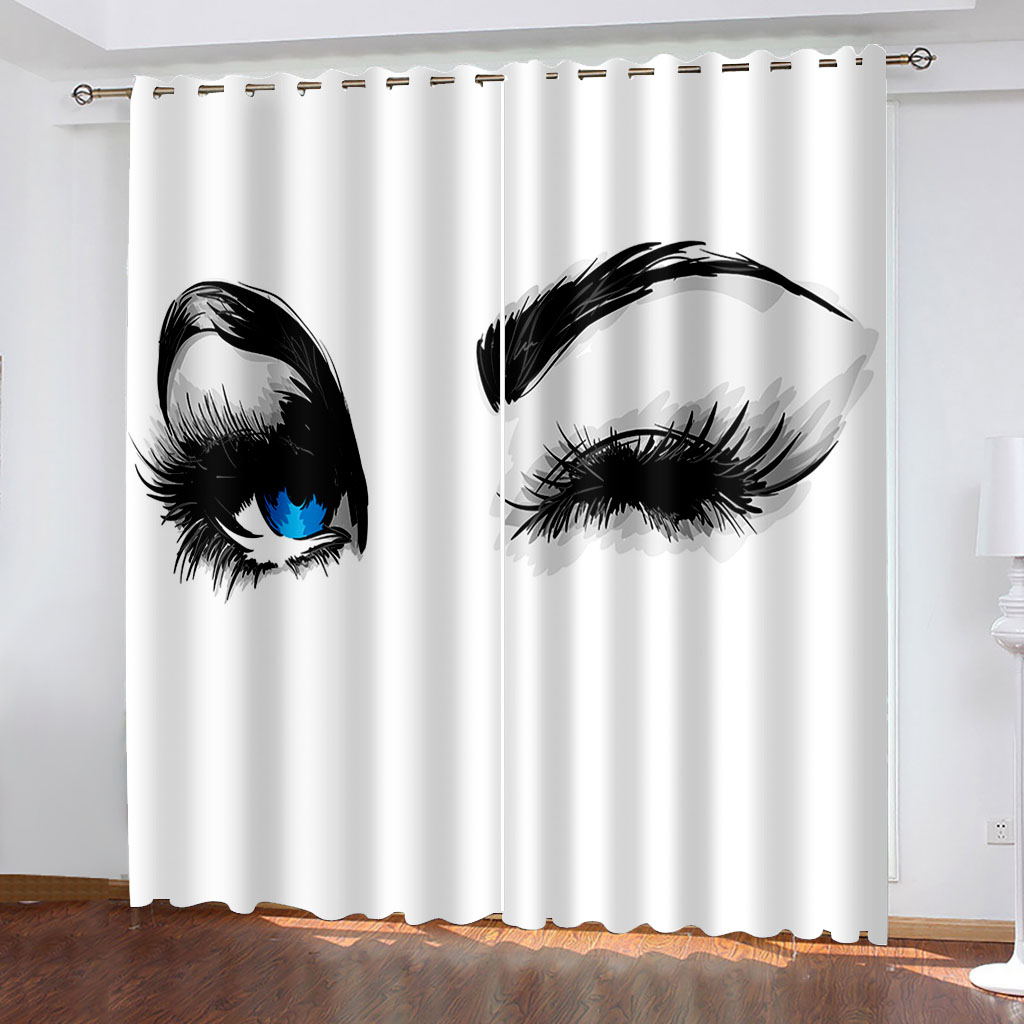 Luxury Blackout 3D Window Curtain For Living Room black and white curtains personality curtains, As show
Luxury Blackout 3D Window Curtain For Living Room black and white curtains personality curtains, As show