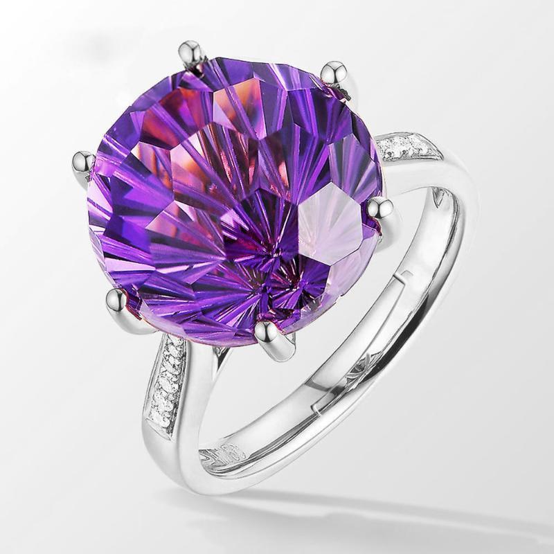 Women's Trendy Gemstone Silver 925 Jewelry Purple Crystal Ring Solid Silver Ring Luxury Amethyst Anniversary Gift1
Women's Trendy Gemstone Silver 925 Jewelry Purple Crystal Ring Solid Silver Ring Luxury Amethyst Anniversary Gift1