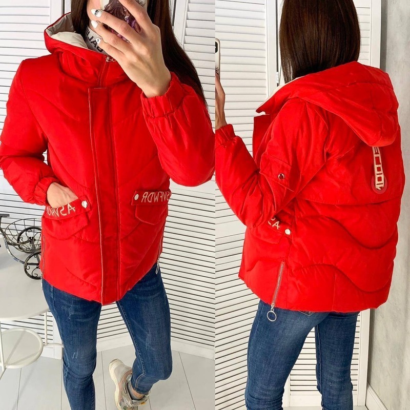 FORERUN Hooded Winter Jacket Women Fashion Letter Printed Solid Female Down Jacket Plus Size Parkas Mujer 200928