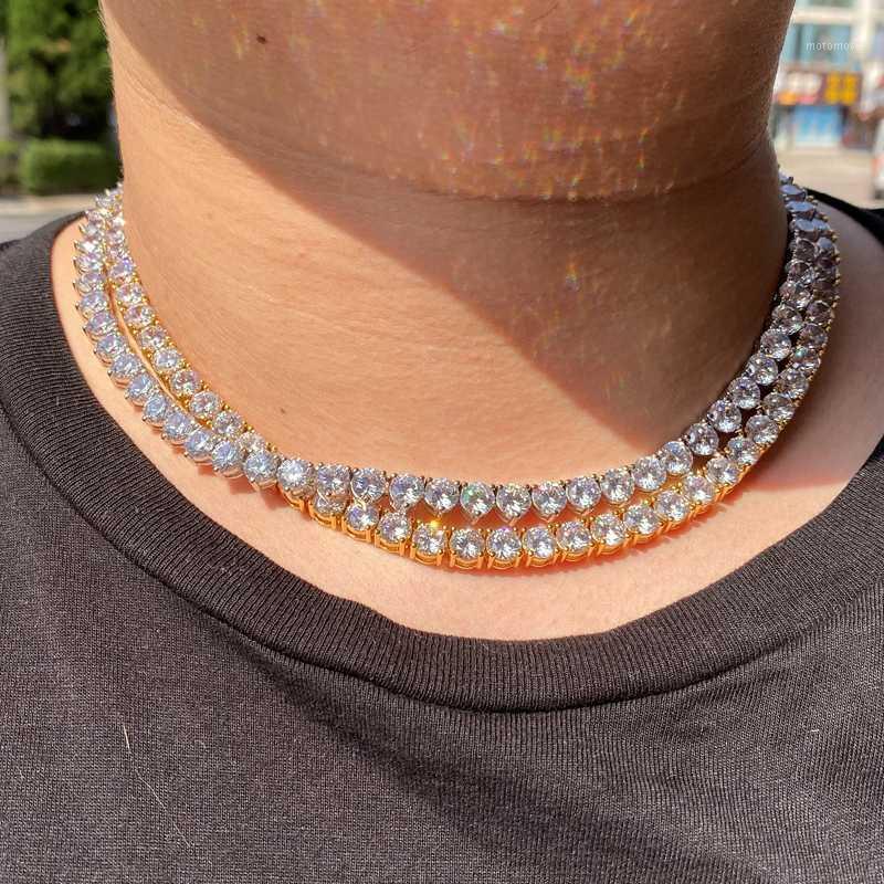 D&Z 3MM-6MM Spring buckle Iced Out Full Cubic Zircon 1 Row Tennis Chain Necklace Gold Silver Color Hip Hop Jewelry1
D&Z 3MM-6MM Spring buckle Iced Out Full Cubic Zircon 1 Row Tennis Chain Necklace Gold Silver Color Hip Hop Jewelry1