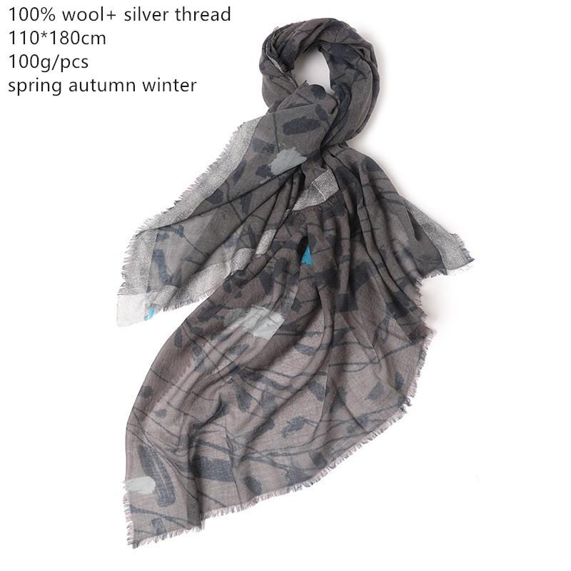 Naizaiga 100% wool silver thread shinning print women fashion shawl warm scarf ,SN529
Naizaiga 100% wool silver thread shinning print women fashion shawl warm scarf ,SN529