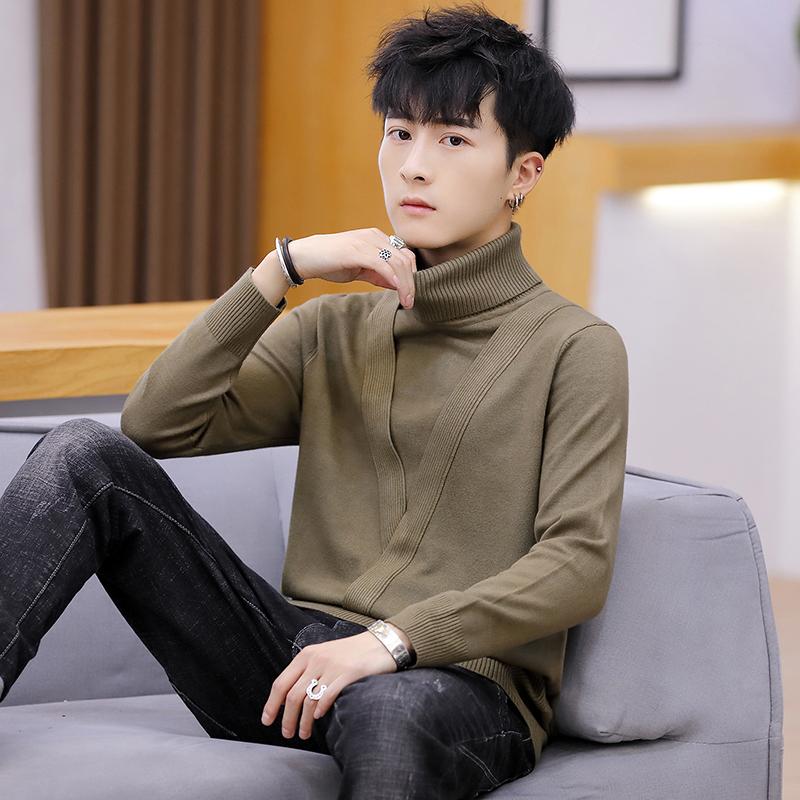Men's sweater men's winter new casual high-neck fake two-piece sweater Korean style trend personality handsome and warm, Black
Men's sweater men's winter new casual high-neck fake two-piece sweater Korean style trend personality handsome and warm, Black