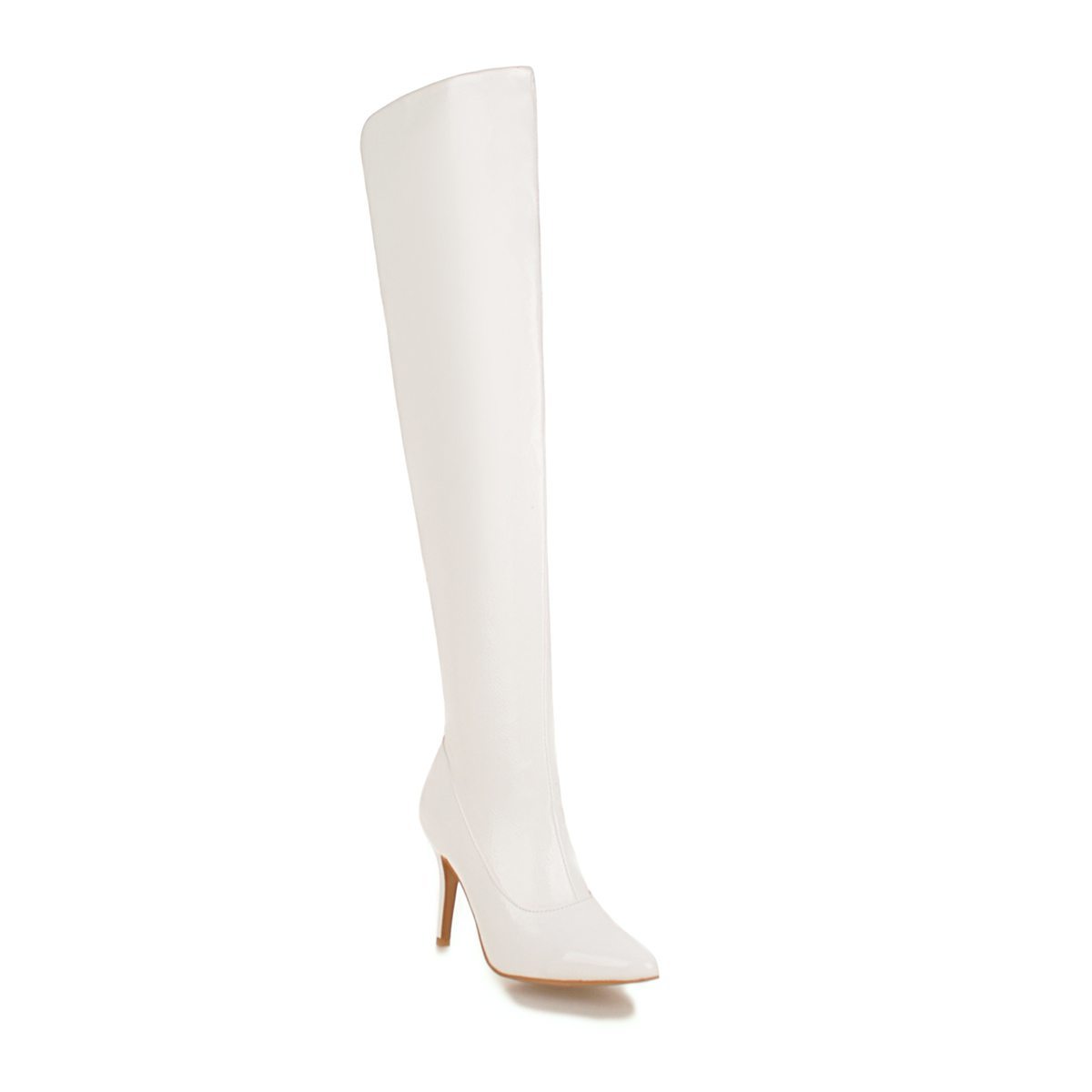 Ins hot woman on-the-knee more size 22-28 in European and American super high heels side long leather boots UD1V, White
Ins hot woman on-the-knee more size 22-28 in European and American super high heels side long leather boots UD1V, White