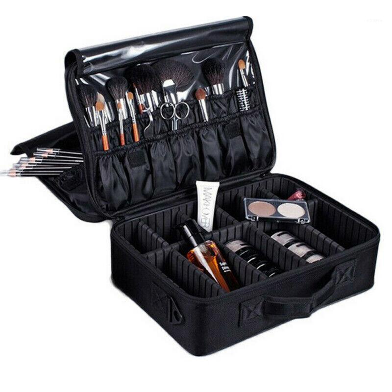 Women Cosmetic Bags Professional Large Makeup Bag Cosmetic Case Storage Handle Organizer Travel Bags /BY1, Mini black
Women Cosmetic Bags Professional Large Makeup Bag Cosmetic Case Storage Handle Organizer Travel Bags /BY1, Mini black
