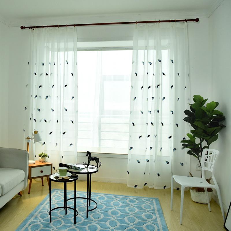 Top Quality Embroidered Feather Tulle Curtains for Living Room Window White sheer Curtains for Children Bedroom Yarn Fabrics, Tulle 1 piece
Top Quality Embroidered Feather Tulle Curtains for Living Room Window White sheer Curtains for Children Bedroom Yarn Fabrics, Tulle 1 piece