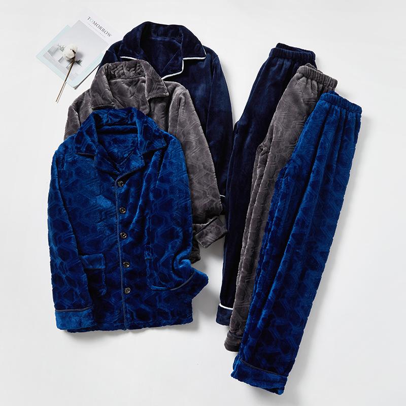 Flannel Couple's Pajamas Set Long Sleeve Plus Velvet Thick Warm Pajama men Oversize Solid Sleepwear Mens Home Clothing Cardigan, Royal blue
Flannel Couple's Pajamas Set Long Sleeve Plus Velvet Thick Warm Pajama men Oversize Solid Sleepwear Mens Home Clothing Cardigan, Royal blue