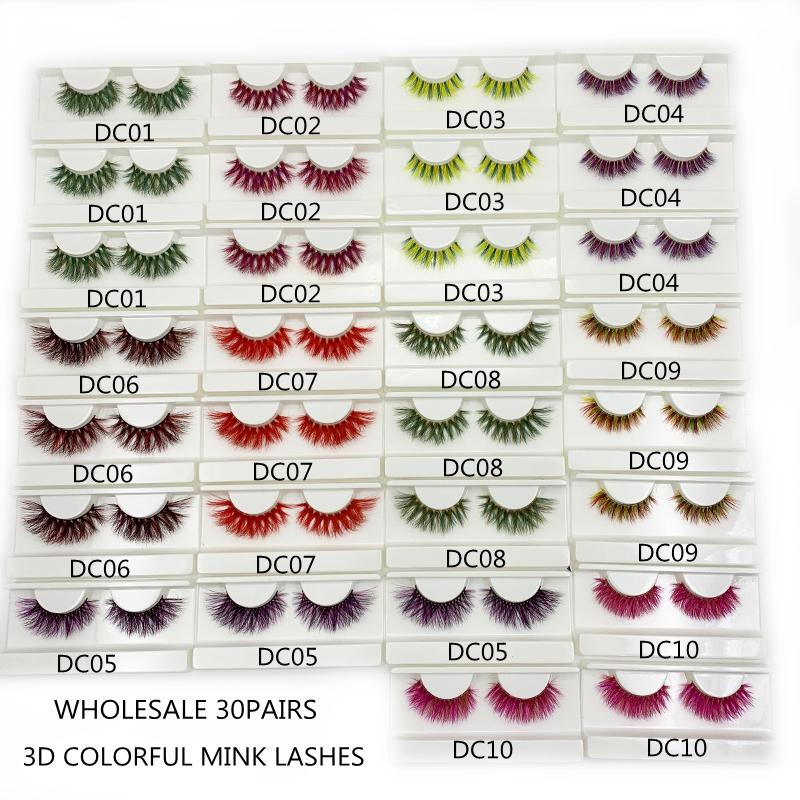 Mikiwi 30Pairs Wholesale Beauty Halloween Cosplay 3D color Natural False Eyelashes Colorful Eyelash For Party Dramatic Lashes
Mikiwi 30Pairs Wholesale Beauty Halloween Cosplay 3D color Natural False Eyelashes Colorful Eyelash For Party Dramatic Lashes