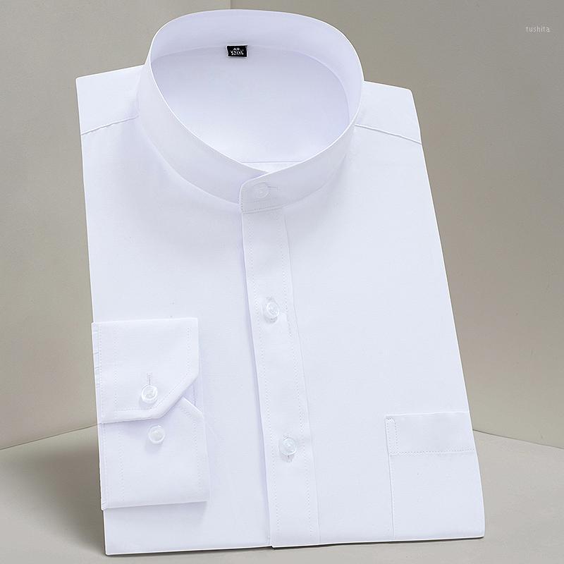2020 Male Mandarin Collar Shirt Man White Business/Party/Forma Non-ironing Chinese Style Solid Crew Neck Single Breasted Shirt L1
2020 Male Mandarin Collar Shirt Man White Business/Party/Forma Non-ironing Chinese Style Solid Crew Neck Single Breasted Shirt L1