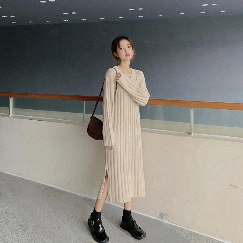 Quality inspection will firm offers han edition article joker pit loose long knee-length dress split knitting wool dress girl #7n69, Black;gray
Quality inspection will firm offers han edition article joker pit loose long knee-length dress split knitting wool dress girl #7n69, Black;gray