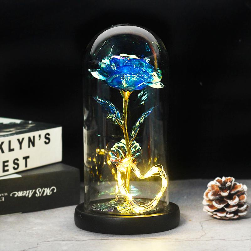 LED Enchanted Galaxy Rose Eternal 24K Gold Foil Flower With Fairy String Lights In Dome For Christmas Valentine's Day Gift, Yellow
LED Enchanted Galaxy Rose Eternal 24K Gold Foil Flower With Fairy String Lights In Dome For Christmas Valentine's Day Gift, Yellow