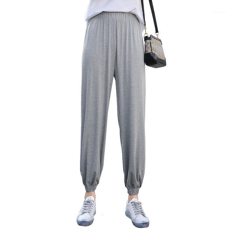 Women Summer Thin Knit Trousers Black Little feet Loose Pants Ankle Length Pants Casual trouser Elastic Waist Plus Size1
Women Summer Thin Knit Trousers Black Little feet Loose Pants Ankle Length Pants Casual trouser Elastic Waist Plus Size1