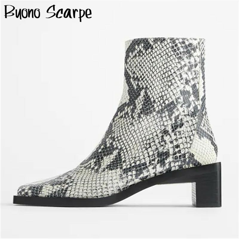 Snake Pattern Heels Boots Square Toe Ankle Boots Animal Print Chunky Heel Boats Mujer Designer Leather Booties Zipper Punk Shoes, Black
Snake Pattern Heels Boots Square Toe Ankle Boots Animal Print Chunky Heel Boats Mujer Designer Leather Booties Zipper Punk Shoes, Black