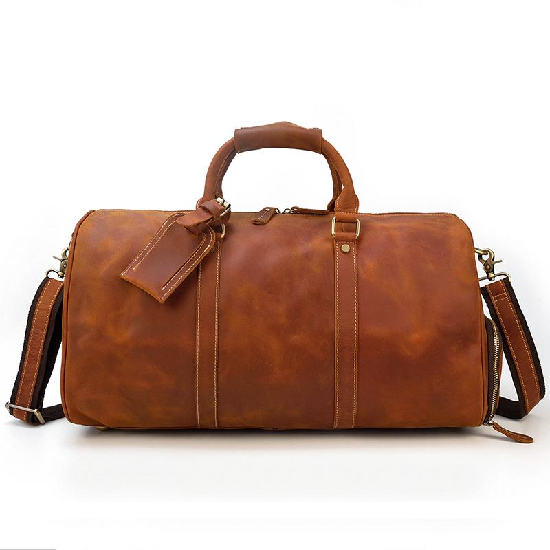 YUPINXUAN Yellow Brown Crazy Horse Leather Duffle Bag for Men Vintage Cow Leather Traveling Bags Big
YUPINXUAN Yellow Brown Crazy Horse Leather Duffle Bag for Men Vintage Cow Leather Traveling Bags Big