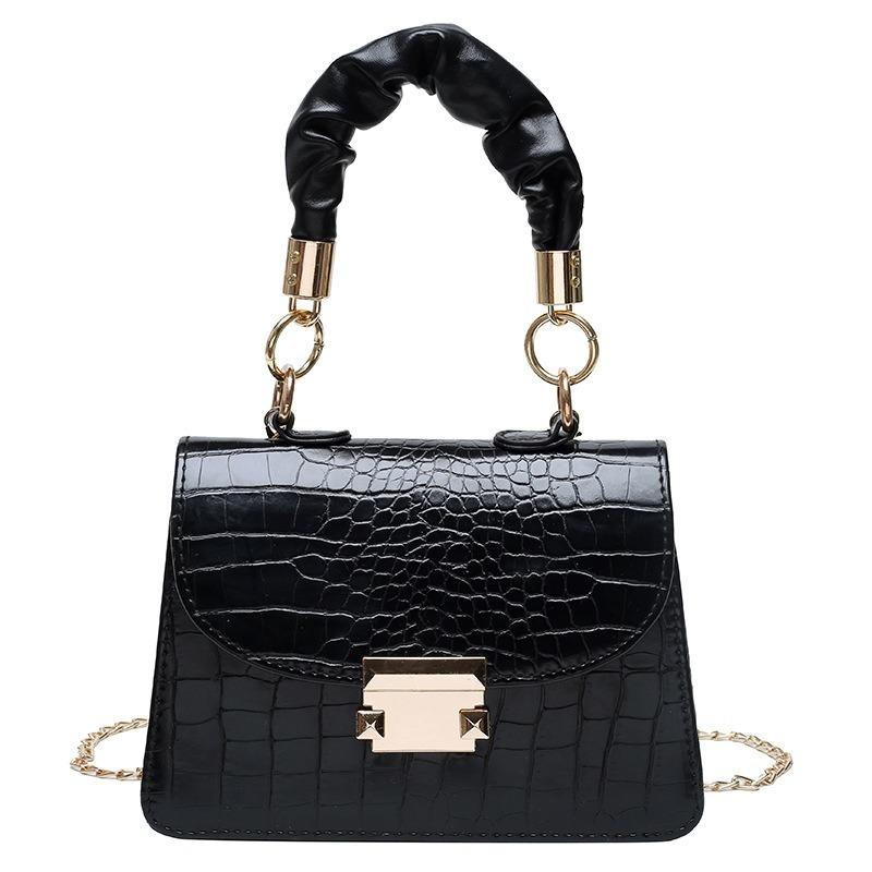 Bag women's fall2021new retro crocodile-print pleated chain small square bag women's handbag one-shoulder oblique cross bagTotes, Black
Bag women's fall2021new retro crocodile-print pleated chain small square bag women's handbag one-shoulder oblique cross bagTotes, Black