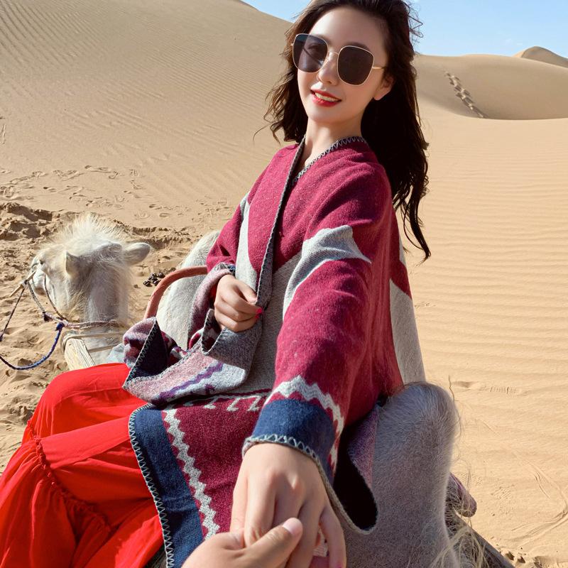 Scarves Royalmaybe Factory Wholesale Direct Sales Travel Po Cloak Shawl Scarf Women Autumn And Winter Thick Warmth Big Poncho
Scarves Royalmaybe Factory Wholesale Direct Sales Travel Po Cloak Shawl Scarf Women Autumn And Winter Thick Warmth Big Poncho