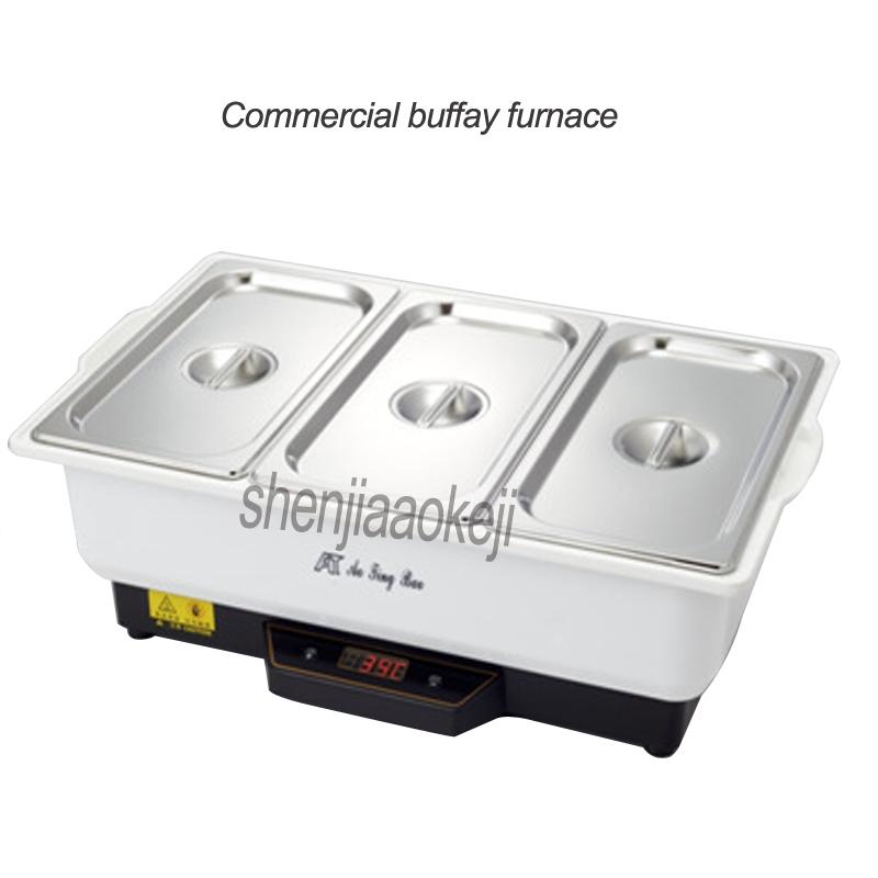 

9L Three grid insulation furnace with stainless steel cover kitchen equipment Electric Buffay stove Commercial buffet furnace