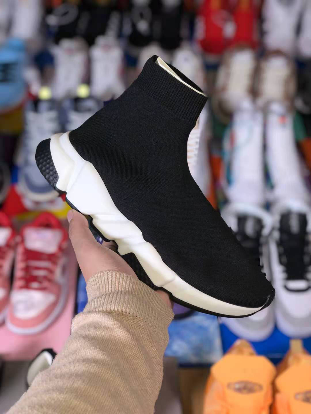 Sock Shoes Casual Shoe Speed Trainer High Quality Sneakers Speed Trainer Sock Race Runners black Shoes men and women Shoe, Black01
Sock Shoes Casual Shoe Speed Trainer High Quality Sneakers Speed Trainer Sock Race Runners black Shoes men and women Shoe, Black01