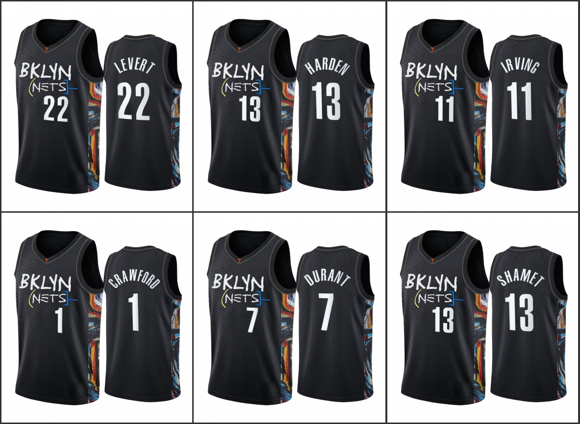 Brooklyn Nets Kyrie Irving Jeff Green Caris LeVert Kevin Durant James Harden City Edition Honor Basquiat 2020-21 Jersey, Black
Brooklyn Nets Kyrie Irving Jeff Green Caris LeVert Kevin Durant James Harden City Edition Honor Basquiat 2020-21 Jersey, Black