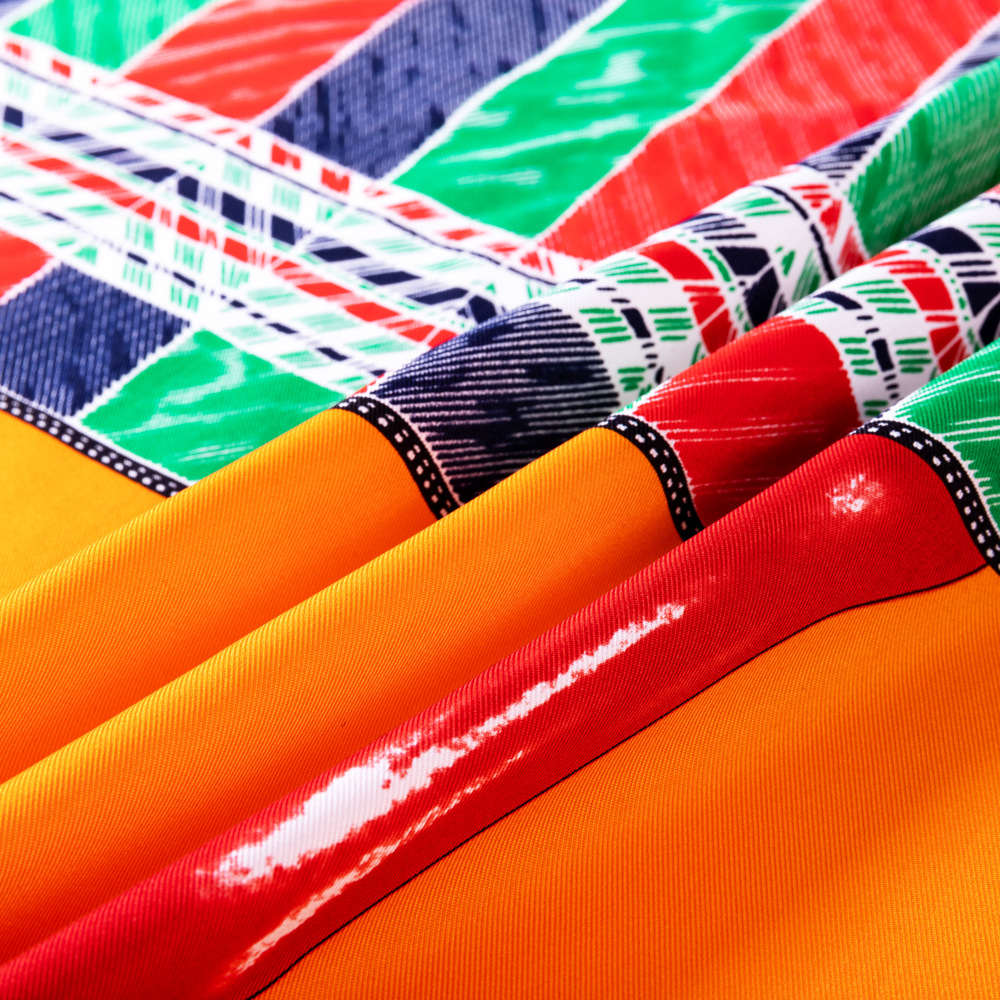 90 Silk Square Scarf Women Female Print Vintage Shawl Twill Double-Sided Hand Rolled Edge Scarfs
