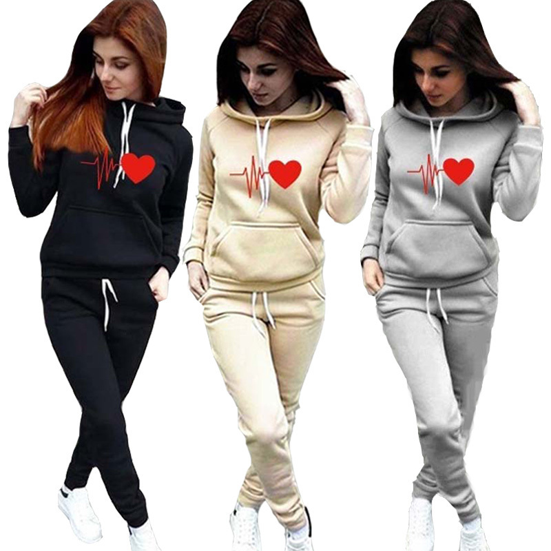 Women's Tracksuit Hoodies 2 Piece Set Sweatshirt + Pants Women Sport Suit Spring And Autumn Sportswear 201119, Black 2
Women's Tracksuit Hoodies 2 Piece Set Sweatshirt + Pants Women Sport Suit Spring And Autumn Sportswear 201119, Black 2