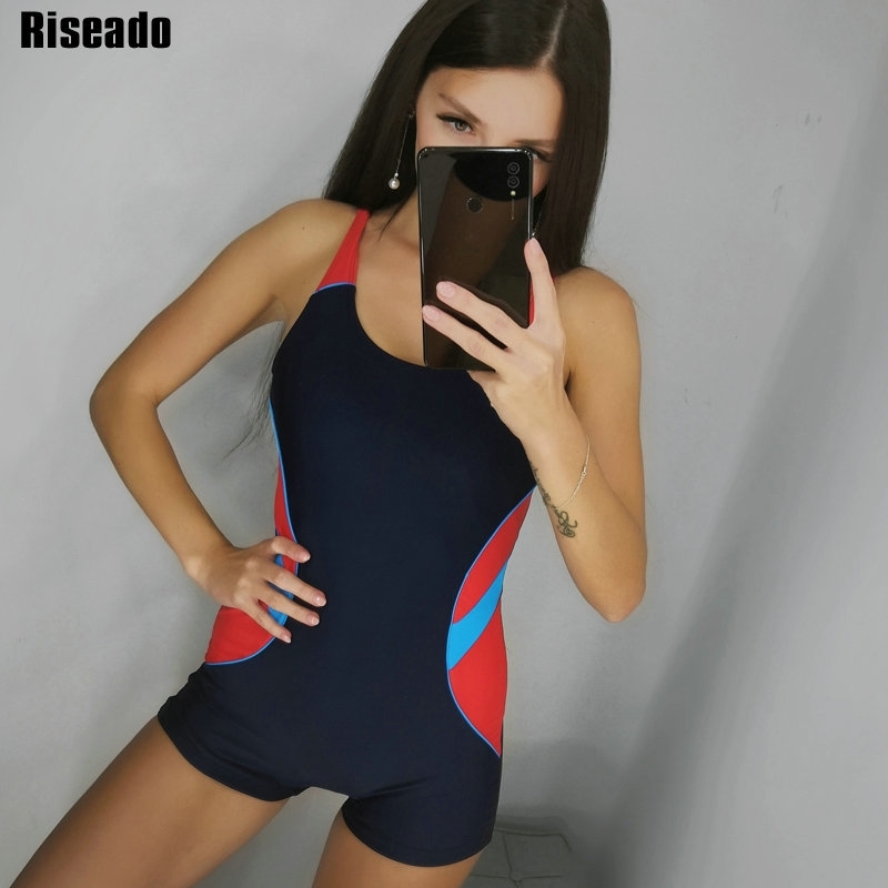 Riseado New One Piece Swimsuit Sport Swimwear Women Patchwork Women Swimsuits Competitive Racer Back Boyleg Bathing Suits Y200319, A0019
Riseado New One Piece Swimsuit Sport Swimwear Women Patchwork Women Swimsuits Competitive Racer Back Boyleg Bathing Suits Y200319, A0019