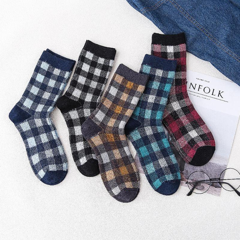 5 Pairs/lot Men's Socks New Checked Socks Men's Fashion All-match Two-way Checked Regalos Para Hombre Originales, 5 black white
5 Pairs/lot Men's Socks New Checked Socks Men's Fashion All-match Two-way Checked Regalos Para Hombre Originales, 5 black white