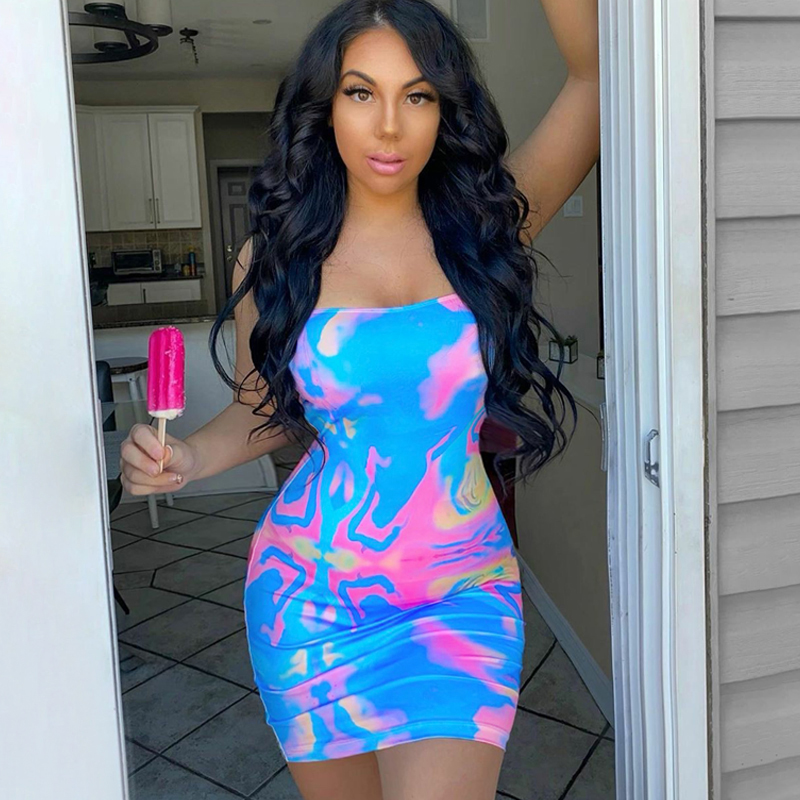 Women dresses sexy mini dress tie dye print sleeveless bodycon sexy mini dress summer women fashion streetwear outfits sundress, Multi color
Women dresses sexy mini dress tie dye print sleeveless bodycon sexy mini dress summer women fashion streetwear outfits sundress, Multi color