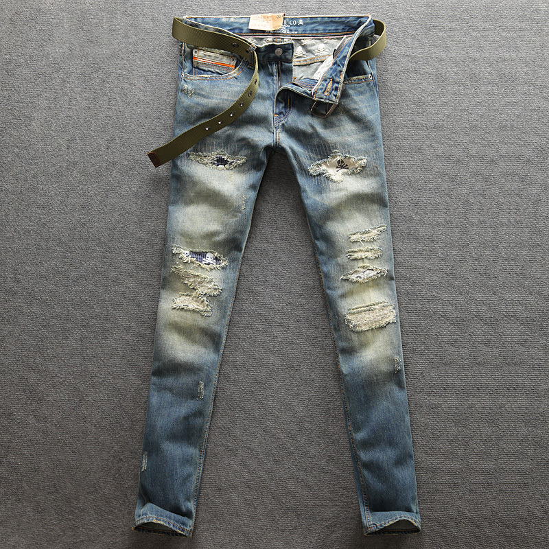 2021 New Japanese Style Fashion Vintage Designer Destroyed Ripped Men Patchwork Skull Embroidery Streetwear Hip Hop 25yu, Retro color
2021 New Japanese Style Fashion Vintage Designer Destroyed Ripped Men Patchwork Skull Embroidery Streetwear Hip Hop 25yu, Retro color