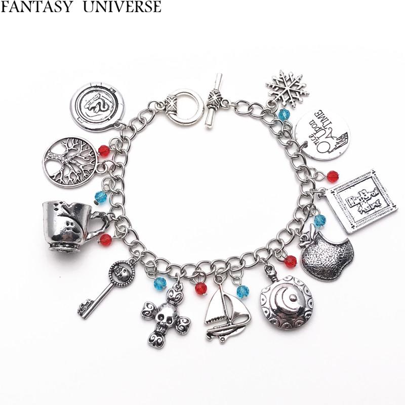 FANTASY UNIVERSE Free shipping 20pc a lot Once Upon a Time charm Bracelet ALLAA05