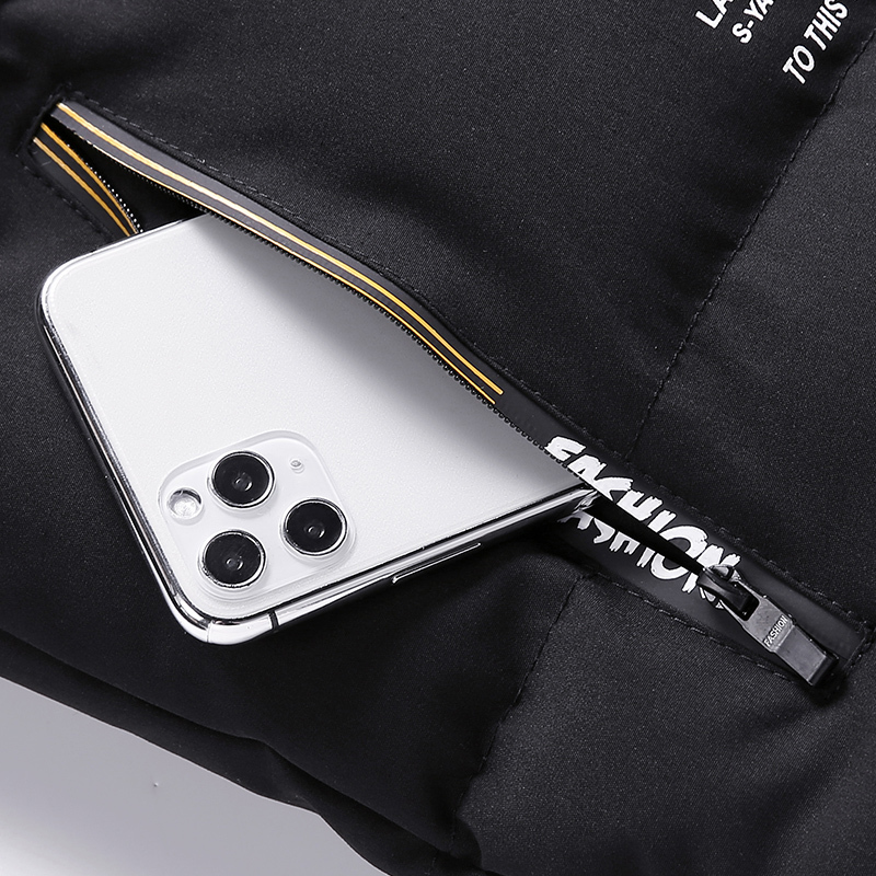 Parka Men Thicken Zipper Solid Mens Jackets Wind Proof Winter Jacket Male Hoodied Men High Quality New Warm Winter Outwear 201028