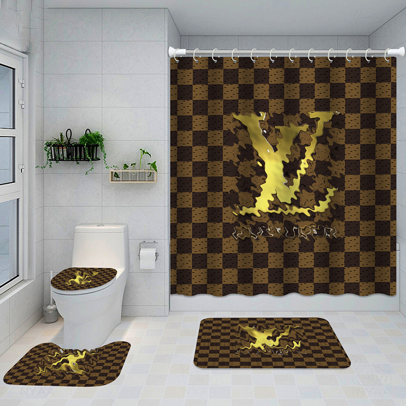 New Designer Printed Classical Design Shower Curtains Waterproof Bathroom Supplies Multifunctional Luxury Curtain Bath Door Mat
New Designer Printed Classical Design Shower Curtains Waterproof Bathroom Supplies Multifunctional Luxury Curtain Bath Door Mat