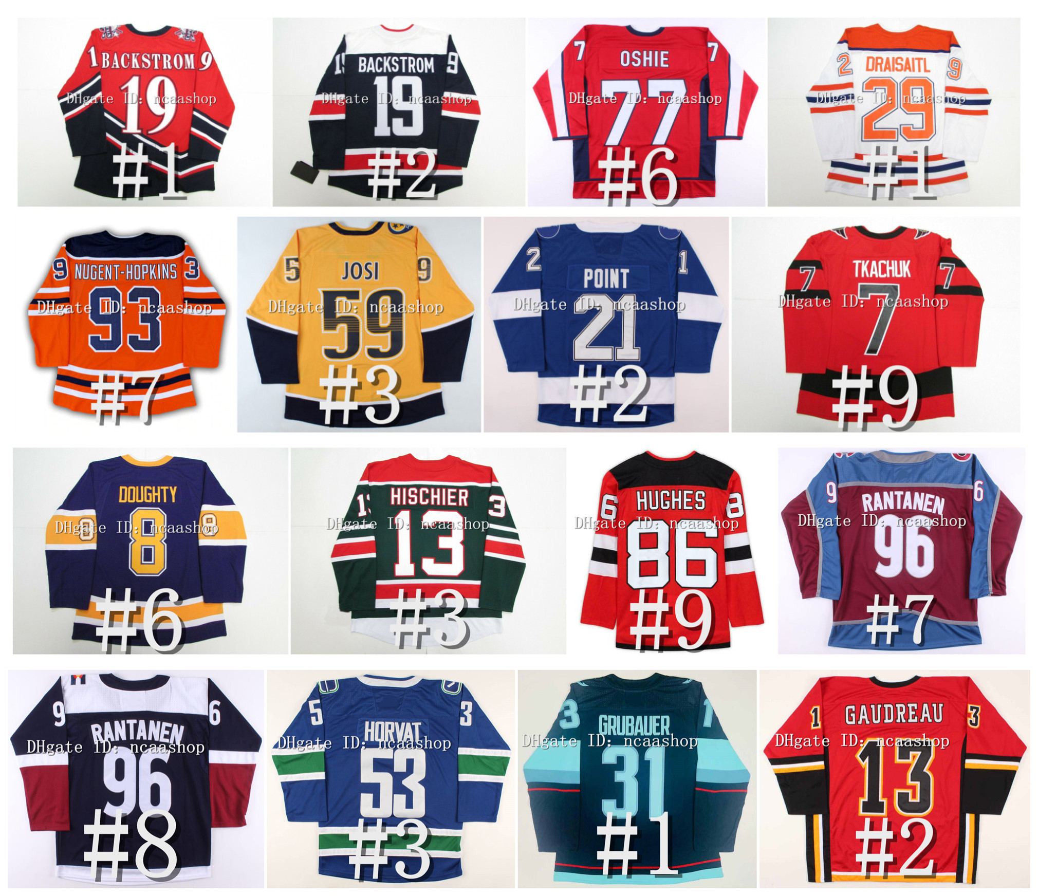 Roman Josi Hockey Jersey Nicklas Backstrom T.J. Oshie Leon Draisaitl Filip Forsberg Nikita Kucherov Brayden Point Logan Couture Erik Karlsson Brady Tkachuk Stützle, As pic
Roman Josi Hockey Jersey Nicklas Backstrom T.J. Oshie Leon Draisaitl Filip Forsberg Nikita Kucherov Brayden Point Logan Couture Erik Karlsson Brady Tkachuk Stützle, As pic