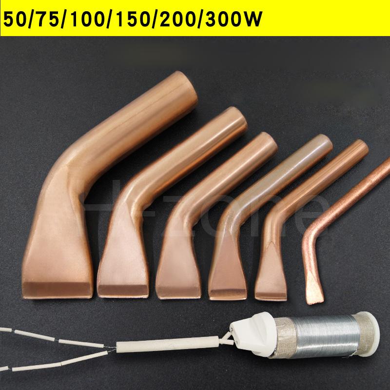 External heat wooden handle solder iron tip lead-free environmentally pure copper 50/75/100/150/200/300W heater
External heat wooden handle solder iron tip lead-free environmentally pure copper 50/75/100/150/200/300W heater