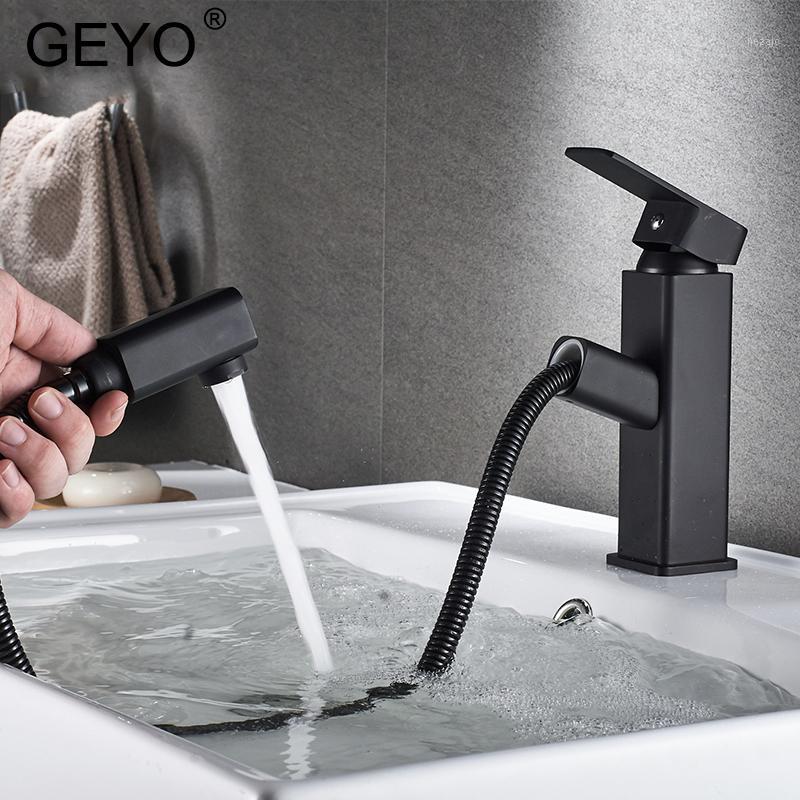GEYO Basin Sink Faucet Single Handle Bathroom Mixer Taps Black Color Deck Mounted Hot And Cold Water Tap Square Shape1
GEYO Basin Sink Faucet Single Handle Bathroom Mixer Taps Black Color Deck Mounted Hot And Cold Water Tap Square Shape1