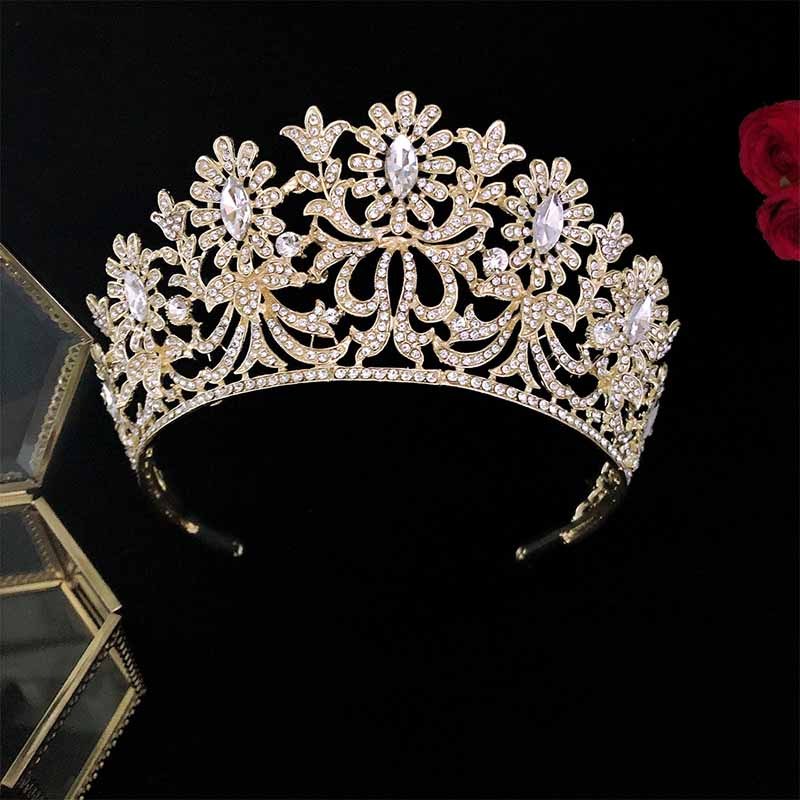 Luxury Hair Accessory Sparkly Handmade Rhinestones Crystal Crown Women Tiara Headband Bride Wedding Hair Jewelry Headpeice
Luxury Hair Accessory Sparkly Handmade Rhinestones Crystal Crown Women Tiara Headband Bride Wedding Hair Jewelry Headpeice