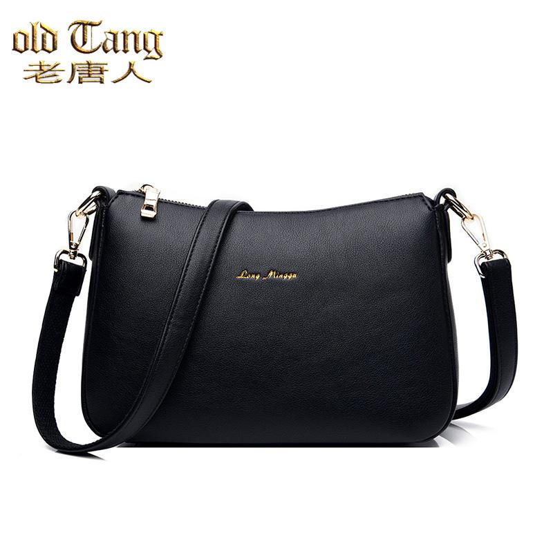 OLD TANG Shoulder Crossbody Bags For Women 2020 High Quality PU Leather Ladies Handbag Designer Bag Sac A Main, Black