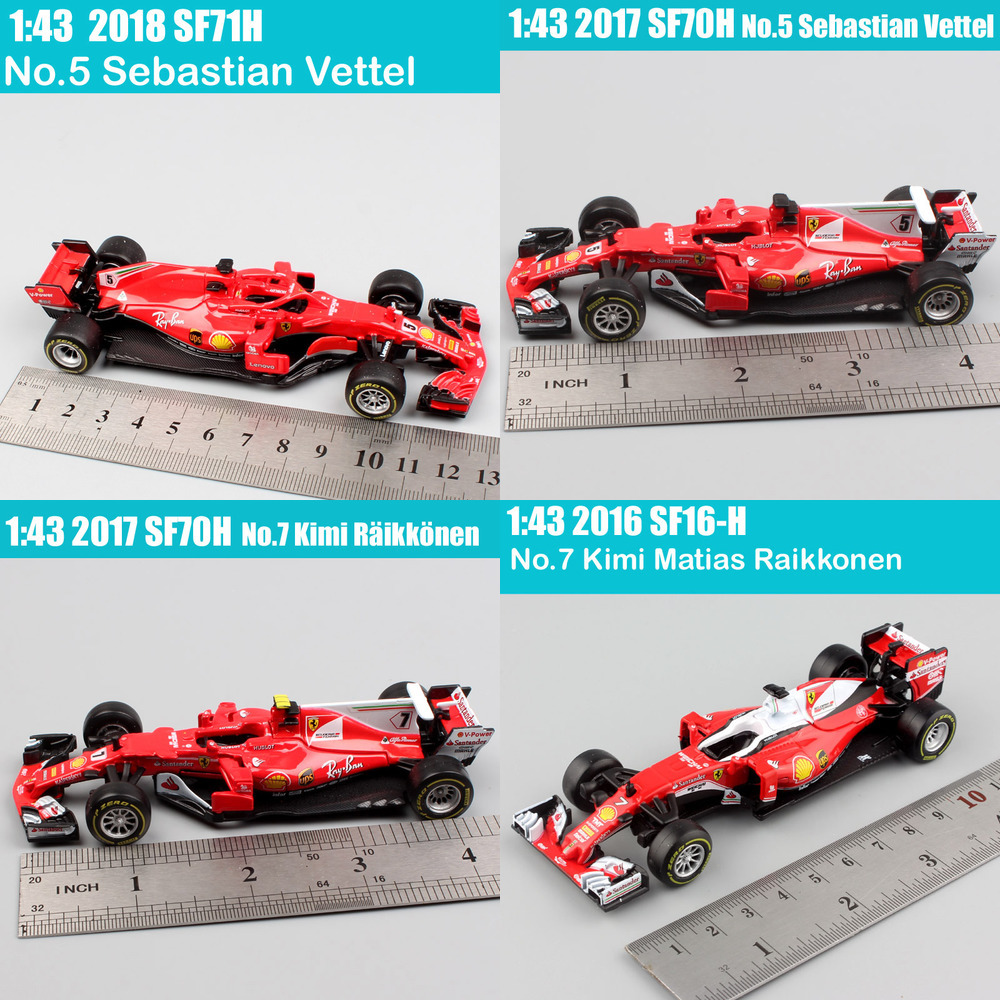 Kids 1:43 Scale BBurago Racer RB15 SF71H SF90 Kimi Raikkonen Charles Leclerc Sebastian Vettel diecast model vehicle car toy 2019 Y1130