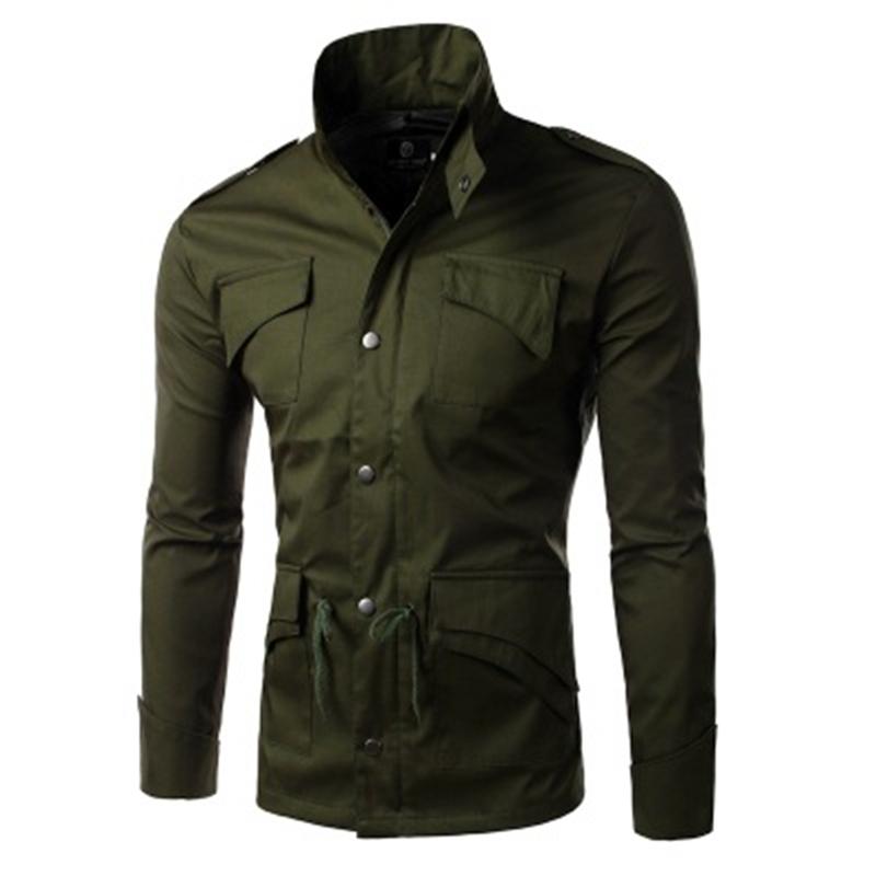 Mens Thin Section Sports Jackets Fashion Trend Long Sleeve Button Zipper Coat Designer Male Winter New Stand-up Collar Casual Slim Outerwear, Army green
Mens Thin Section Sports Jackets Fashion Trend Long Sleeve Button Zipper Coat Designer Male Winter New Stand-up Collar Casual Slim Outerwear, Army green