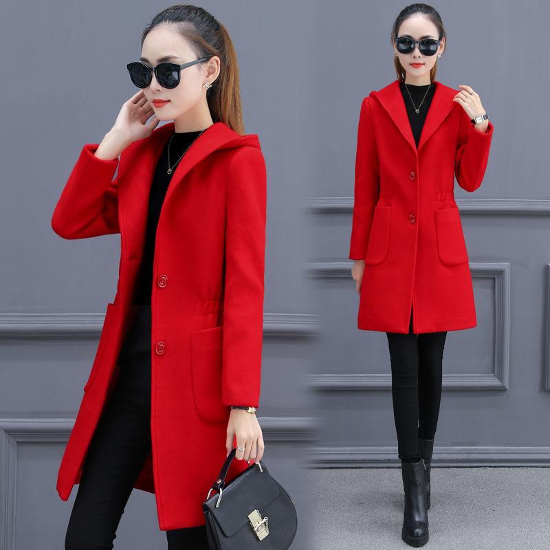 Fashion Women Wool Coat Classics Female Loose Pullover Coats 2020 Autumn Winter Jackets Trench Outerwear, Red
Fashion Women Wool Coat Classics Female Loose Pullover Coats 2020 Autumn Winter Jackets Trench Outerwear, Red