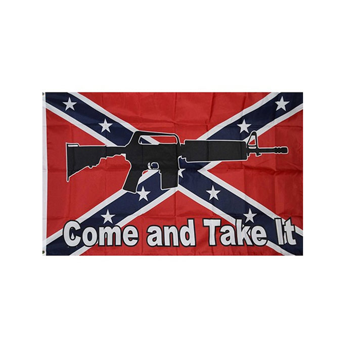 Come And Take It Confederate Flag 3x5 FT 90x150cm Double Stitching 100D Polyester Indoor Outdoor Printed Hot selling
Come And Take It Confederate Flag 3x5 FT 90x150cm Double Stitching 100D Polyester Indoor Outdoor Printed Hot selling