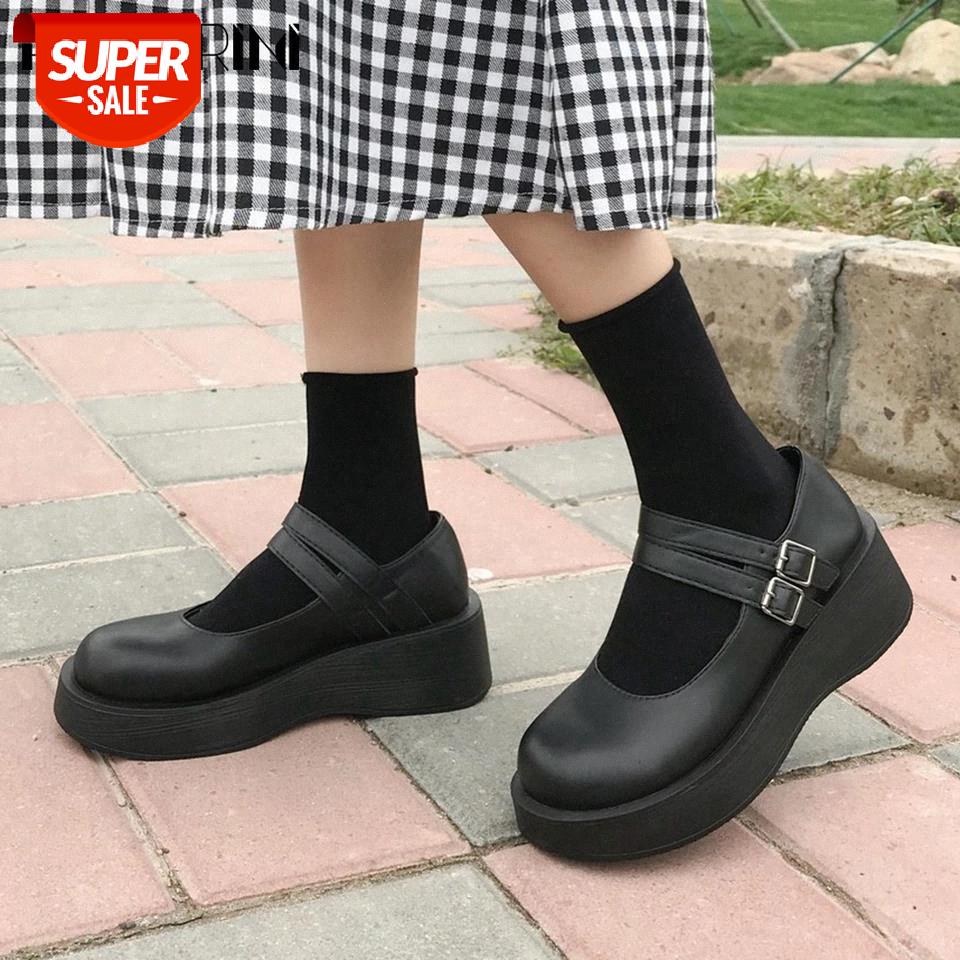 RIBETRINI Female Black Buckle Platform Wedges Shoes Cute Girls Marry Janes Women Pumps Lolita Cosplay Japanese Pumps #Nx3d
RIBETRINI Female Black Buckle Platform Wedges Shoes Cute Girls Marry Janes Women Pumps Lolita Cosplay Japanese Pumps #Nx3d