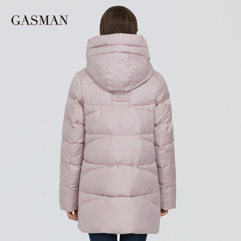 GASMAN New plus size black women's winter jacket Coat women warm hooded down parka outwear Female fashion puffer jacket 011 201217