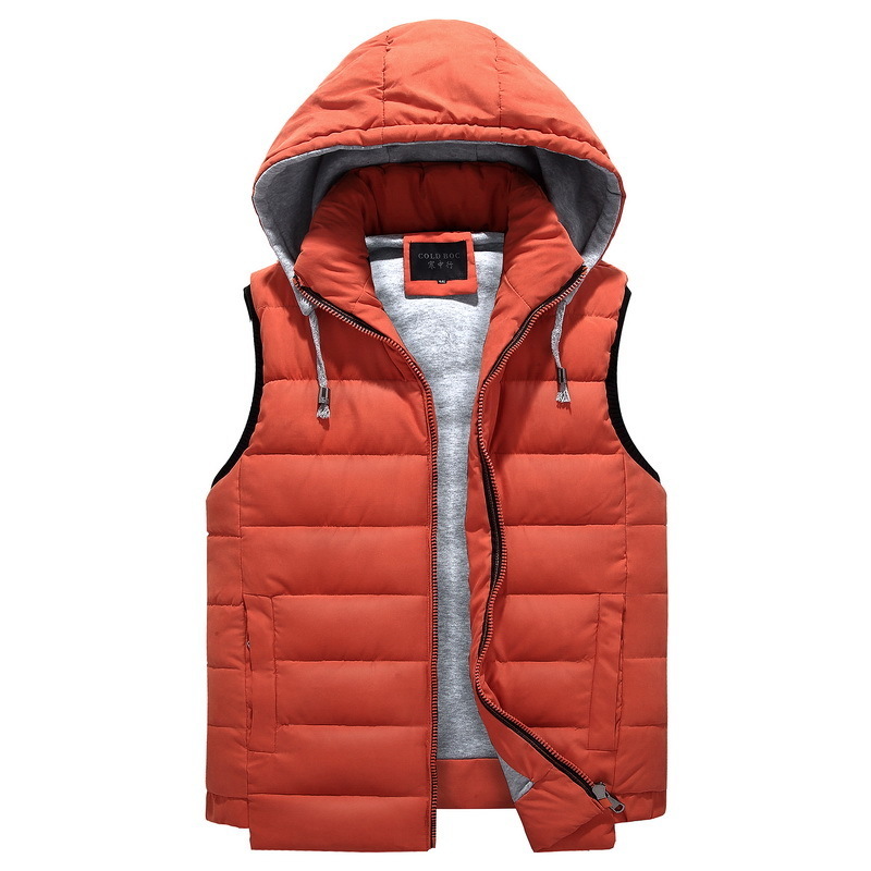 Men 4Xl-8Xl Parka Hooded Vest Winter Autumn New Thick Warm Casual Windbreaker Baggy Padded Outerwear Waistcoat Sleeveless Jacket 201126