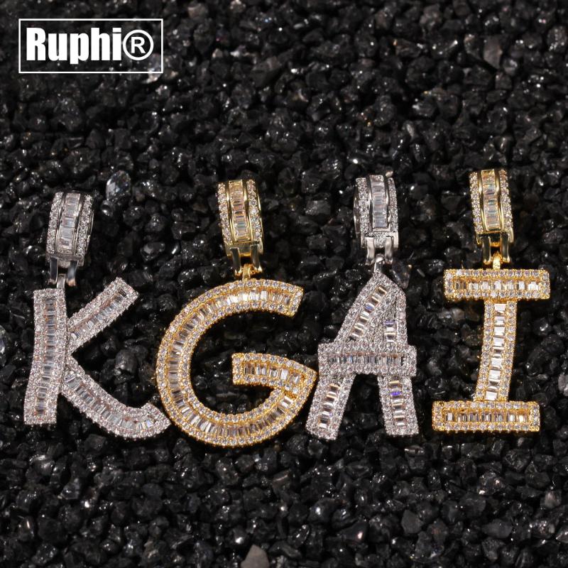 Chains Baguette Alphabet Letters Pendant Necklace Gold Silver Color Zirconia Lady Hip Hop Neck Chain Rock Jewelry
Chains Baguette Alphabet Letters Pendant Necklace Gold Silver Color Zirconia Lady Hip Hop Neck Chain Rock Jewelry