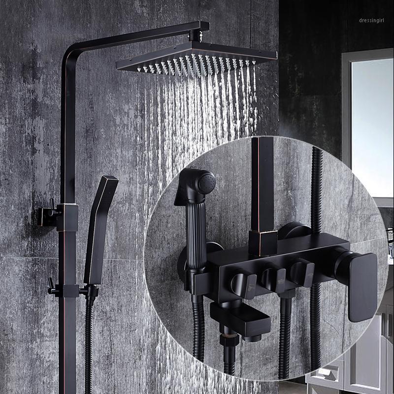Bathroom Shower faucet Bidet Faucet set Bath Shower Mixer Black Oil Brass Hot and Cold Bathroom Mixer Tap1
Bathroom Shower faucet Bidet Faucet set Bath Shower Mixer Black Oil Brass Hot and Cold Bathroom Mixer Tap1
