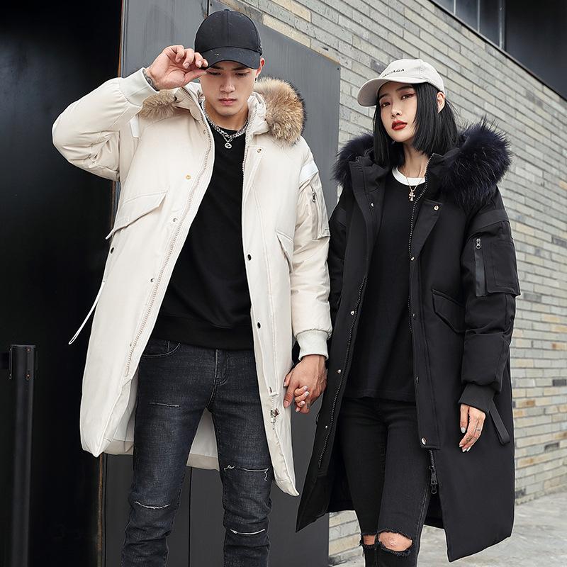 Winter 2020 new down jacket large hairneck extended couple hooded white duck down top handsome casual wear man, Black
Winter 2020 new down jacket large hairneck extended couple hooded white duck down top handsome casual wear man, Black