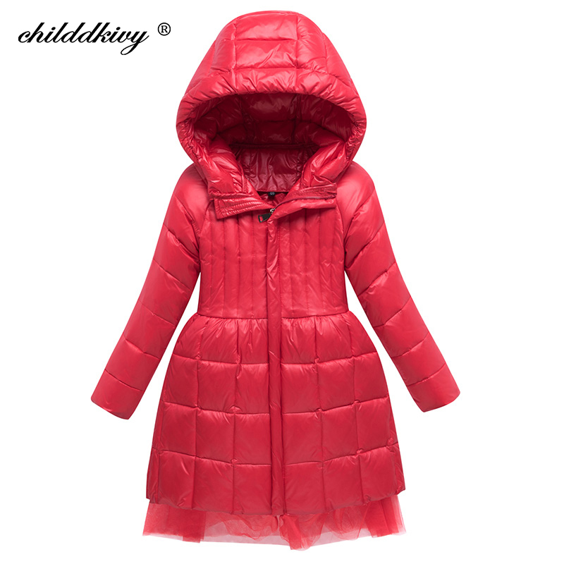 Winter Down Jacket for Girls Baby Clothes Thick Kids down coat Winter Parka for Girl Snowsuit Children's Clothing 2 to 8 years LJ201125