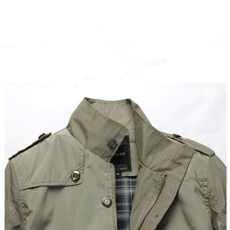 Casual Men's Jacket Spring Army Military Jacket Windbreak Men Coats Winter Male Outerwear Autumn Overcoat Waterproof Khaki 5XL 201218
